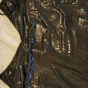 Crocodile pattern print bodysuit